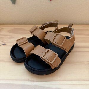 H&M Buckle Strap Sandals - Beige/Camel - Size 9